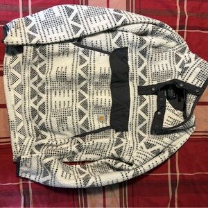 Carhartt Black and White Fleece Pullover